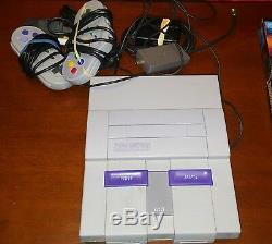 Super Nintendo Console (SNES) Bundle Lot with 20 Games instructions, posters