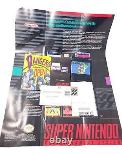 Super Nintendo Console SNES Complete CIB Super Mario World Bundle