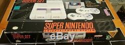 Super Nintendo Console SNES Mario World Set In Box Great Condition! View Pics