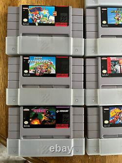 Super Nintendo Console (SNES) Plus Lot of 10 Games Original Campales And Covers