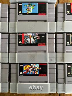 Super Nintendo Console (SNES) Plus Lot of 10 Games Original Campales And Covers