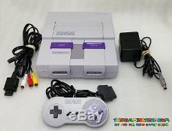 Super Nintendo Console System SNES Original Control CLEANED TESTED VERY GOOD