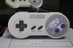 Super Nintendo Console in Box with Super Mario World SNES Game Console Authentic