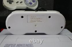 Super Nintendo Console in Box with Super Mario World SNES Game Console Authentic