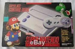 Super Nintendo Control Deck Console SNES Complete in Box. Original collectors