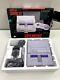Super Nintendo Control Set Console Snes Sns-001 Complete In Box Matching Numbers