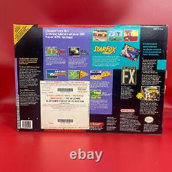 Super Nintendo Control Set SNES In Box Matching Serials Intact Proof of Purchase