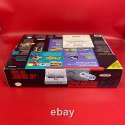 Super Nintendo Control Set SNES In Box Matching Serials Intact Proof of Purchase