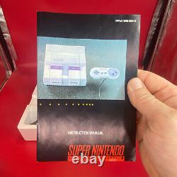 Super Nintendo Control Set SNES In Box Matching Serials Intact Proof of Purchase