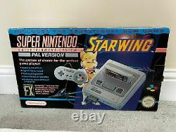 Super Nintendo Entertainement system Snes Console Boxed Starwing bundle Starfox