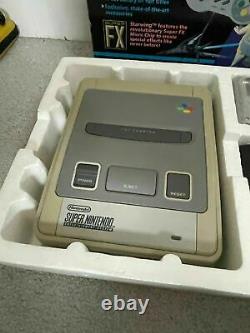 Super Nintendo Entertainement system Snes Console Boxed Starwing bundle Starfox