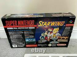 Super Nintendo Entertainement system Snes Console Boxed Starwing bundle Starfox