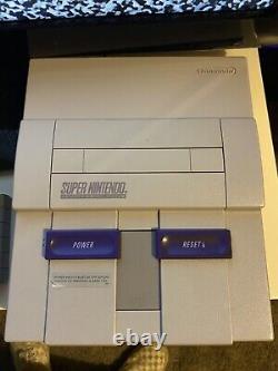 Super Nintendo Entertainment System 1CHIP-01 SNES Console Video Game Bundle chip