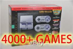 Super Nintendo Entertainment System Classic Mini SNES Console Modded with4000 Game