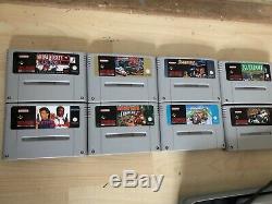 Super Nintendo Entertainment System Console BUNDLE 8 Games + Extras RARE Mint
