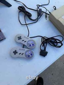 Super Nintendo Entertainment System OG SNES Console SNS-001 Video 7 Games hj71