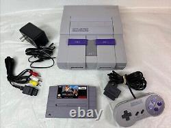 Super Nintendo Entertainment System Orig SNES Console SNS-001 Video Game Bundle