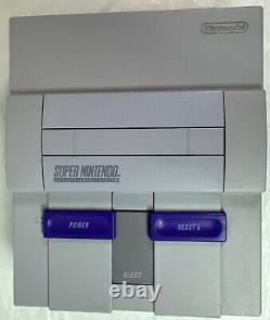 Super Nintendo Entertainment System Orig SNES Console SNS-001 Video Game Bundle