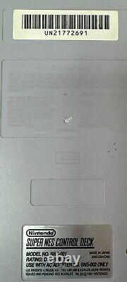 Super Nintendo Entertainment System Orig SNES Console SNS-001 Video Game Bundle