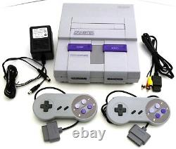 Super Nintendo Entertainment System Orig SNES Console Video Game Bundle