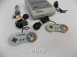 Super Nintendo Entertainment System SNES Console + 2x Controllers Bundle Tested