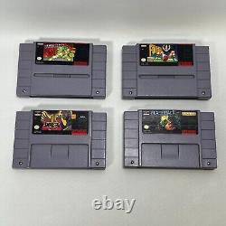 Super Nintendo Entertainment System SNES Console Bundle With 2 Cont & 11 Games