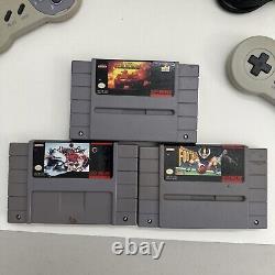 Super Nintendo Entertainment System SNES Console Bundle With Games Tested