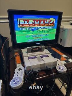 Super Nintendo Entertainment System SNES Console SNS-001 Video Bundle 2 Games