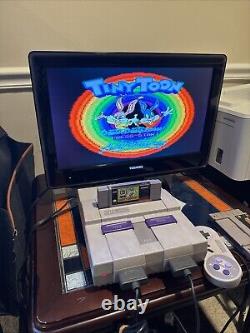 Super Nintendo Entertainment System SNES Console SNS-001 Video Bundle 2 Games
