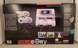 Super Nintendo Entertainment System SNES Console Set CIB 1ST RUN BOXED COMPLETE