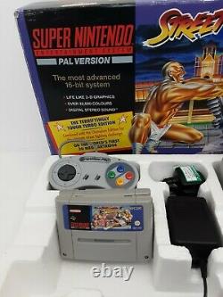 Super Nintendo Entertainment System SNES Street Fighter 2 II Turbo PAL Tested