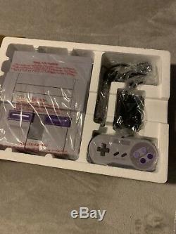Super Nintendo Entertainment System SNES in Box Brand New! + Game Included