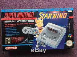 Super Nintendo Entertainment System Star Wing Edition Pack SNES PAL UK SELLER