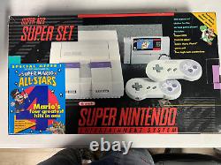 Super Nintendo Entertainment System Super NES Super Set 2 Games & Booklets Plus