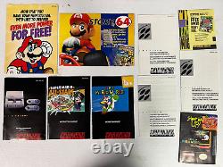 Super Nintendo Entertainment System Super NES Super Set 2 Games & Booklets Plus