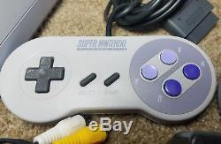 Super Nintendo Entertainment System White Console Tested Games GREAT CONDITION