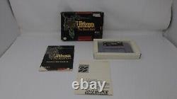 Super Nintendo Game Ultima The Black Gate SNES Game+BOX +MANUAL NO MAP