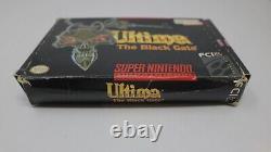 Super Nintendo Game Ultima The Black Gate SNES Game+BOX +MANUAL NO MAP
