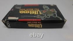 Super Nintendo Game Ultima The Black Gate SNES Game+BOX +MANUAL NO MAP