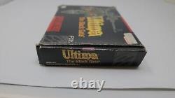 Super Nintendo Game Ultima The Black Gate SNES Game+BOX +MANUAL NO MAP