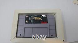 Super Nintendo Game Ultima The Black Gate SNES Game+BOX +MANUAL NO MAP