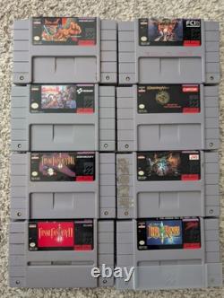 Super Nintendo Games Collection, SNES Console 100% Complete, Works Great