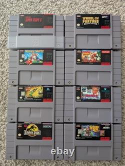 Super Nintendo Games Collection, SNES Console 100% Complete, Works Great