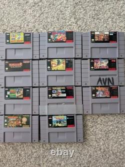 Super Nintendo Games Collection, SNES Console 100% Complete, Works Great