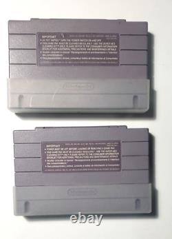 Super Nintendo JR SNES Mini Slim Console 2 game LOT SNS-101 Authentic