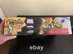 Super Nintendo Jr. Super Mario World 2 Yoshi's Island Set In Box (SNES) RARE