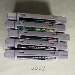 Super Nintendo Junior Console Bundle With 5 Great Games. Tested + Working SNES