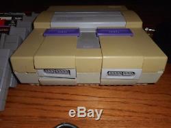 Super Nintendo MARIO/YOSHI BUNDLE SNES console with 16 games & controllers lot