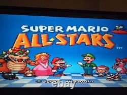 Super Nintendo Mario All Stars SNES Boxed Scope 6 Gameboy Kart World 9 Games