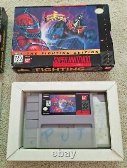 Super Nintendo Might Morphin Power Rangers & Fighting Edition USA Snes